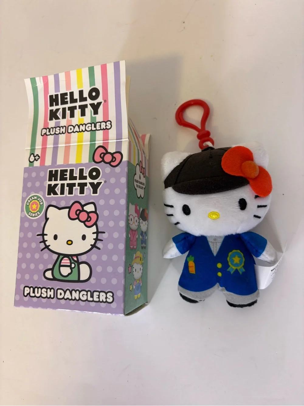 Hello Kitty Plush Dangler Keychain Dream Job Series Horse Girl